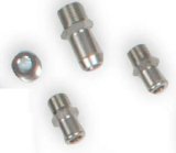 Holley Manifold Plug and Fitting Kits 97-319 Adapters, Holley, Replacement, Plugs Fittings, NPT to BSPT, Straight, Aluminum, Chrome, for 20-242 20-242BK Manifolds, Kit thumbnail 2