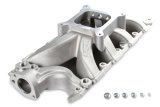 Holley Single Plane Carbureted Intake Manifolds 300-277 Manifolds, Plane, Carburetor, 4150 Flange, 2,500-7,500 RPM Range, Aluminum, Satin, Ford, 289-347ci, 8.20 in Deck Height, Each thumbnail 5