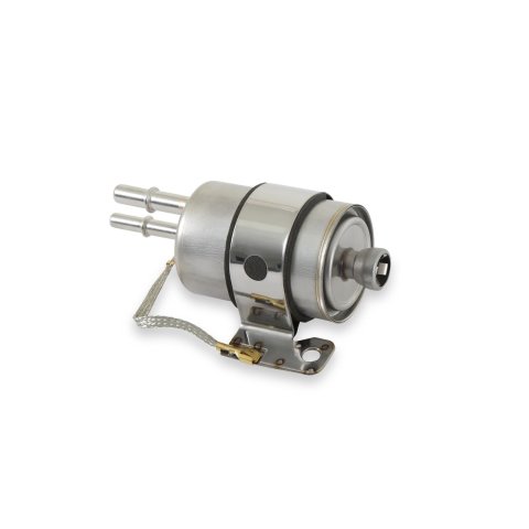 Holley EFI GM-Style Fuel Filter Regulators 162-590 Pressure Regulators, GM EFI, Inline, Stainless Body, 0.375 in. Inlet, 5/16 in. and 3/8 in. Outlets, Quick-Connect, 5 micron, Paper Filter, Each thumbnail 2