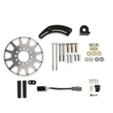 Holley EFI Crank Trigger Kits 556-174 Triggers, 12-1X LS, Hall Effect, 8 in. Diameter, Aluminum, Silver, Adjustable Bracket, Black, 3-wire Pickup, Gen III, IV, LS, Kit thumbnail 9