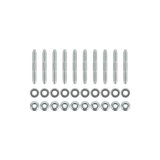 Holley Intake Manifold Studs 300-926 Studs, Manifold, Installation, Steel, Silver Finish, Standard Hex Nut, Washers, for Coyote Hi-Ram, Lo-Ram, Intakes, 10-piece, Ford, 5.0L, Set thumbnail 1