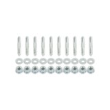 Holley Intake Manifold Studs 300-926 Studs, Manifold, Installation, Steel, Silver Finish, Standard Hex Nut, Washers, for Coyote Hi-Ram, Lo-Ram, Intakes, 10-piece, Ford, 5.0L, Set thumbnail 2