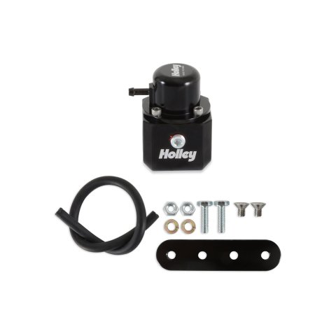 Holley EFI Fuel Pulse Dampers 12-1009 System Dampers, Billet Aluminum, Black Anodized, 40-100 psi, -8 AN Female Threads Inlet/Outlet, Standard Range, Each