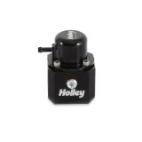 Holley EFI Fuel Pulse Dampers 12-1009 System Dampers, Billet Aluminum, Black Anodized, 40-100 psi, -8 AN Female Threads Inlet/Outlet, Standard Range, Each thumbnail 5