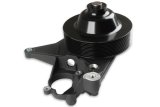 Holley Short Spacer Power Steering Brackets 97-267BK Alternator and Brackets, Bracket with Spacer, Cast Aluminum, Black Finish, GM LT5 System, Dry Sump Only, Each thumbnail 6