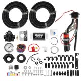 Holley Fox Body Fuel System Kits 526-25 Pump Kits, -6 AN, 340 lph Pump, 40 ft. Nylon Braided Hose, Regulator, Filter, Gas, E85, Kit thumbnail 1