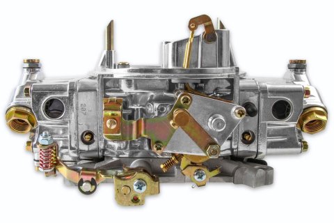 Holley 4150 Double Pumper Carburetors 0-4777S Carburetors, Model 4150, Pumper, 650 cfm, 4-Barrel, Square Bore, Manual Choke, Mechanical Secondaries, Dual Inlet, Shiny Finish, Each thumbnail 2