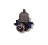Holley Fuel Pressure Regulators 12-707 Regulators, Aluminum, Black Anodized, 4 1/2-9 psi, Dual Outlet, Universal, Each thumbnail 1