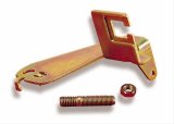 Holley Throttle Cable Brackets 20-32 Brackets, Holley, Carburetor Base Mount, Steel, Gold Iridited, Fits Models 4165, 4175, Fits GM Cable, Each thumbnail 1