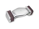Holley Hi-Tek Air Cleaners 64280 Cleaners, Holley, Hi-Tek, Cleaner Assembly, Dropped Style, Rectangular, Aluminum, Polished, Plain Top, Red Filter, with Threaded Rod, Each thumbnail 3