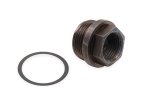 Holley Fuel Fittings 26-145 Fitting, Bowl Inlet, 7/8-20 in., Male Threads, Hex Head, Black Steel, Holley, Each thumbnail 3