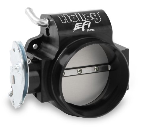Holley LS Throttle Bodies 112-585 Bodies, Style, Multi-Port Injection, Cable Actuated, 1 Venturi, 95mm, Billet Aluminum, Black Anodized, Chevy, 4.8-7.0L, Based, Each