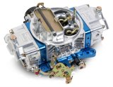 Holley Ultra Double Pumper Carburetors 0-76850BL Carburetors, Pumper, 850 cfm, 4-barrel, Square Bore, Electric Choke, Mechanical Secondaries, Dual Inlet, Blue and Polished Finish, Each thumbnail 1