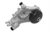 Holley Mechanical Water Pumps 22-102 Pumps, Mechanical, Standard-volume, Counterclockwise Rotation, Aluminum, Natural Finish, Upward Inlet, Long-belt, Chevy, LS, 4.8-7.0L, Each thumbnail 1