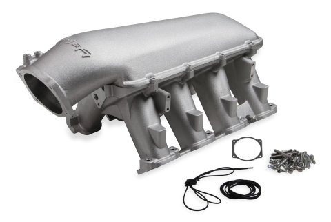Holley EFI LT1 Gen V Hi-Ram Intake Manifolds 300-142 Manifolds, LT1, V, Hi-Ram, Direct Injection, 3,500-8,000 RPM, 105mm Bore, Standard Deck, Aluminum, Satin Finish, Chevy, 6.2L, Each