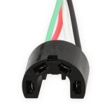 Holley Y Fittings 26-163 Wire Harness, Horse Shoe Bulkhead, 4-wire, Polymer, Black, 14 gauge wire, 24 in. Long, fits In-tank or Fuel Cell, Kit thumbnail 3
