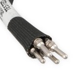 Holley Y Fittings 26-163 Wire Harness, Horse Shoe Bulkhead, 4-wire, Polymer, Black, 14 gauge wire, 24 in. Long, fits In-tank or Fuel Cell, Kit thumbnail 4