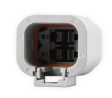 Holley Y Fittings 26-163 Wire Harness, Horse Shoe Bulkhead, 4-wire, Polymer, Black, 14 gauge wire, 24 in. Long, fits In-tank or Fuel Cell, Kit thumbnail 5