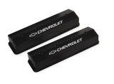 Holley Track Series Valve Covers 241-286 Covers, Series, Centerbolt, Tall, Chevrolet Logo, Fabricated Aluminum, Black Gloss, Baffled, Chevy, 5.0L, 5.7L, Pair thumbnail 1