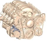 Holley LS Engine Swap Accessory Drive Systems 20-160 Systems, Swap, Serpentine, Black Air Conditioning Pulley, Sanden SD-7 Compressor, Tensioner, Chevrolet, Small Block LS, Kit thumbnail 2