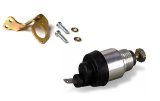 Holley Street Warrior Throttle Solenoid and Bracket Kits 20-92 Carburetor Brackets, Warrior, Stainless Steel Bracket, Zinc Plated, Kit thumbnail 3