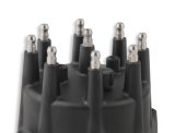 Holley Distributor Caps 566-105 Caps, EFI, Replacement, Dual-Sync Cap, Male/HEI, Screw Down, Stainless Contacts, Rynite, Black, Small Diameter, with Retainer, Each thumbnail 2