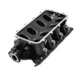 Holley Ford 351W Hi-Ram EFI Intake Manifold Bases 300-244BK Manifolds, Ford, EFI, Base Only, Multi-port, 1,500-7,000 RPM Range, Cast Aluminum, Black Finish, Ford, 5.8L, Windsor, Each thumbnail 2
