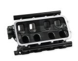 Holley Ford 351W Hi-Ram EFI Intake Manifold Bases 300-244BK Manifolds, Ford, EFI, Base Only, Multi-port, 1,500-7,000 RPM Range, Cast Aluminum, Black Finish, Ford, 5.8L, Windsor, Each thumbnail 5