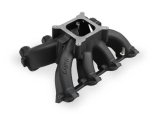 Holley LS Split Design Carbureted Intake Manifolds 300-256BK Manifolds, Design, Carbureted, Cathedral Port Head, Single Plane, 4-barrel, Square Bore, Aluminum, Black Finish, Chevy, 4.8-6.0L, Each thumbnail 9