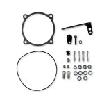 Holley Throttle Body Intake Elbows 300-240FBK Elbow, 105mm Bore Size, Aluminum, Black, 5.12 in. Height, Ford, Each thumbnail 1