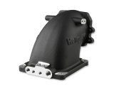 Holley Throttle Body Intake Elbows 300-240FBK Elbow, 105mm Bore Size, Aluminum, Black, 5.12 in. Height, Ford, Each thumbnail 2