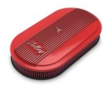 Holley Vintage Series Air Cleaner Assemblies 120-404 Cleaners, Series, 17 in. x 9 in., 5.125 in. Single Carburetor Neck, Machined Fin Top, Cotton Gauze Filter, Aluminum, Gloss Red, Each thumbnail 5