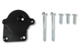 Holley Power Steering Mounting Plates 97-380 Brackets, Hemi Swap Adapter Plate, Aluminum, Black, Saginaw TC Pump, Cylinder Head Mount, Left Side, Hardware, Gen III, 5.7-6.4L, Each thumbnail 1