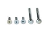 Holley Power Steering Mounting Plates 97-380 Brackets, Hemi Swap Adapter Plate, Aluminum, Black, Saginaw TC Pump, Cylinder Head Mount, Left Side, Hardware, Gen III, 5.7-6.4L, Each thumbnail 2