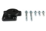 Holley Power Steering Mounting Plates 97-380 Brackets, Hemi Swap Adapter Plate, Aluminum, Black, Saginaw TC Pump, Cylinder Head Mount, Left Side, Hardware, Gen III, 5.7-6.4L, Each thumbnail 5