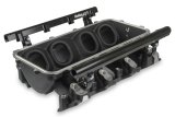 Holley LS Modular Lo-Ram EFI Intake Manifolds 300-670BK Manifolds. Modular, EFI, Base Only, Rectangular Port Head, Mulit-port, Cast Aluminum, Black Finish, Chevy, 6.0L, 6.2L, Each thumbnail 2