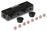 Holley EFI Vacuum Manifolds 534-52 Manifolds, Billet Aluminum, Black, Two -6 AN Female O-Ring Inlets, Twelve 1/8 in. NPT Outlets, Female Threads, Each thumbnail 1