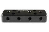 Holley EFI Vacuum Manifolds 534-52 Manifolds, Billet Aluminum, Black, Two -6 AN Female O-Ring Inlets, Twelve 1/8 in. NPT Outlets, Female Threads, Each thumbnail 4
