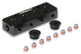 Holley EFI Vacuum Manifolds 534-52 Manifolds, Billet Aluminum, Black, Two -6 AN Female O-Ring Inlets, Twelve 1/8 in. NPT Outlets, Female Threads, Each thumbnail 9