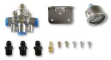 Holley Bypass Fuel Pressure Regulator Kits 12-882KIT Regulators, Die-Cast EFI By-Pass, Adjustable, 15-60 psi, Return, Inline, 3/8 in.-NPT, 1/8 in.-NPT, Ports, Fittings, Gauge, Bracket, Kit thumbnail 1