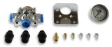 Holley Bypass Fuel Pressure Regulator Kits 12-882KIT Regulators, Die-Cast EFI By-Pass, Adjustable, 15-60 psi, Return, Inline, 3/8 in.-NPT, 1/8 in.-NPT, Ports, Fittings, Gauge, Bracket, Kit thumbnail 2