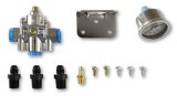 Holley Bypass Fuel Pressure Regulator Kits 12-882KIT Regulators, Die-Cast EFI By-Pass, Adjustable, 15-60 psi, Return, Inline, 3/8 in.-NPT, 1/8 in.-NPT, Ports, Fittings, Gauge, Bracket, Kit thumbnail 3