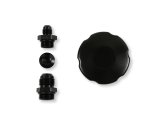 Holley Power Steering Remote Reservoirs 198-211 Reservoirs, Style, -8 AN Inlet, Female O-ring, -10 AN Outlet, Male Thread, Aluminum, Polished, with Fittings, Each thumbnail 3
