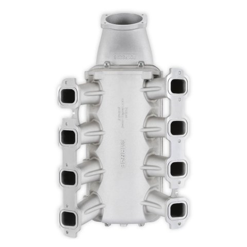 Holley EFI LT1 Gen V Lo-Ram Intake Manifolds 300-715 Manifolds, EFI, LT1, V, Lo-Ram, Direct Injection, 105mm Bore, Standard Deck, Aluminum, Satin Finish, Chevy, 5.3L, 6.2L, Each