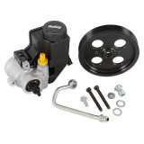 Holley Power Steering Pump Kits for Gen III Hemi Engines 97-384 Pumps, Swap, Kit, Low Pressure, Aluminum, Black, Truck Accessory Drive, Chrysler, Dodge, Jeep, Ram, 5.7L, 6.4L, Kit thumbnail 1