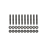 Holley Intake Manifold Studs 300-926BK Studs, Manifold, Installation, Steel, Black Finish, Standard Hex Nut, Washers, for Coyote Hi-Ram, Lo-Ram, Intakes, 10-piece, Ford, 5.0L, Set thumbnail 1