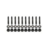 Holley Intake Manifold Studs 300-926BK Studs, Manifold, Installation, Steel, Black Finish, Standard Hex Nut, Washers, for Coyote Hi-Ram, Lo-Ram, Intakes, 10-piece, Ford, 5.0L, Set thumbnail 2