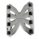 Holley Single Plane Carbureted Intake Manifolds 300-931 Manifolds, Plane, Carbureted, Square Bore Flange, Cast Aluminum, Satin Finish, Chrysler, Dodge, Jeep, Ram, 5.7-6.4L, Gen III, Hemi, Each thumbnail 3
