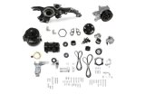 Holley Mid-Mount Complete Accessory Systems 20-230BK Drive Systems, Mid-mount, Serpentine, Alternator, Power Steering, AC, Water Pump, Black, Pulleys, 6-groove, Chevy, 6.2L, Gen V, LT5, Kit thumbnail 1