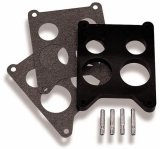 Holley Carburetor Insulator Gaskets 108-37 Gaskets, Gasket, 4-Barrel, Spread Bore, 0.625 in. Thick, Phenolic, Models 4165, 4175, Quadra-Jet, Each thumbnail 2